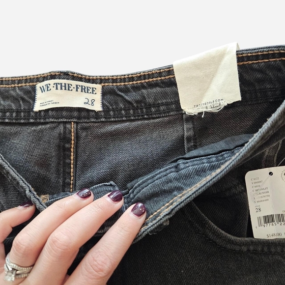 We The Free Black Cargo Barrel Jeans - Picture 8 of 8